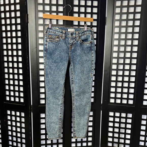 True Religion Denim - 💙 True Religion Acid Wash Skinny Jeans Women’s 25 Cotton Denim 💙